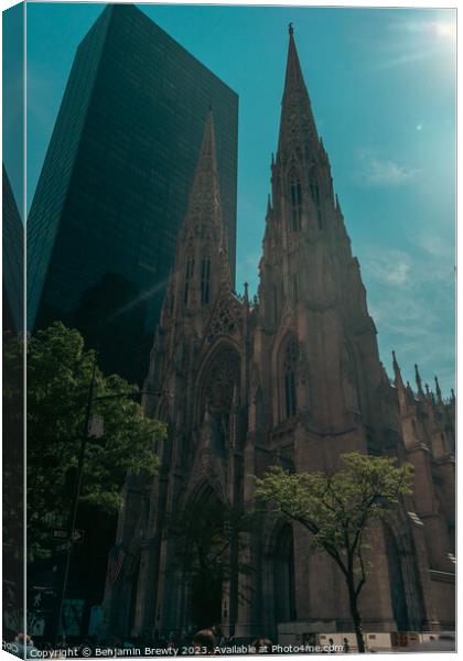 St. Patrick's Cathedral Canvas Print by Benjamin Brewty