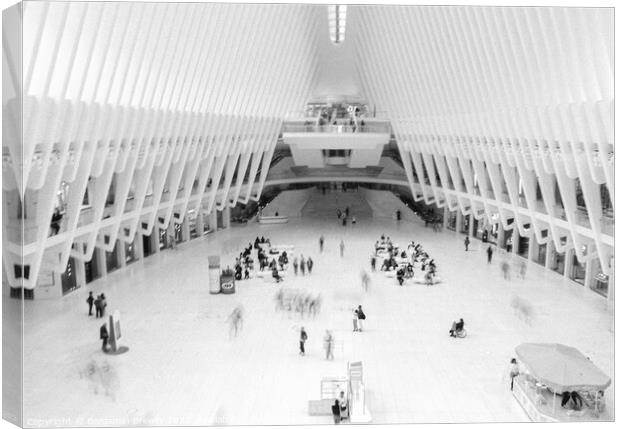 The Oculus Long Exposure  Canvas Print by Benjamin Brewty