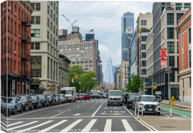 New York Streets Canvas Print by Benjamin Brewty