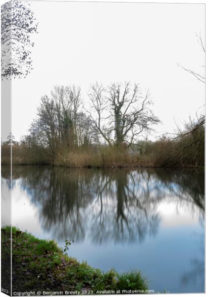 Cassiobury Park Watford Canvas Print by Benjamin Brewty