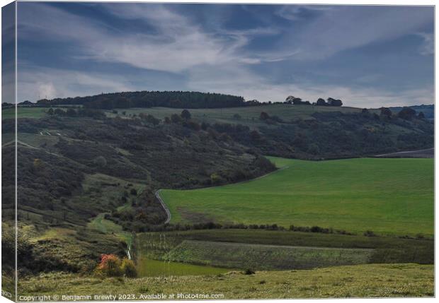 Dunstable Downs Canvas Print by Benjamin Brewty