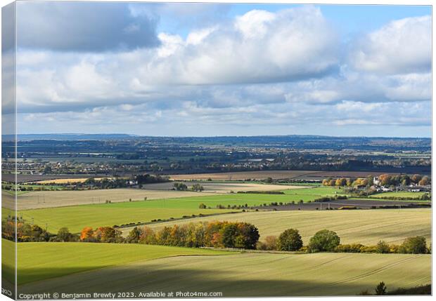 Dunstable Downs Canvas Print by Benjamin Brewty