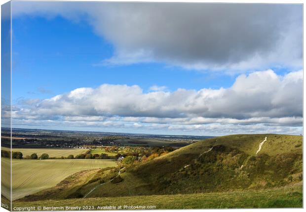 Dunstable Downs Canvas Print by Benjamin Brewty