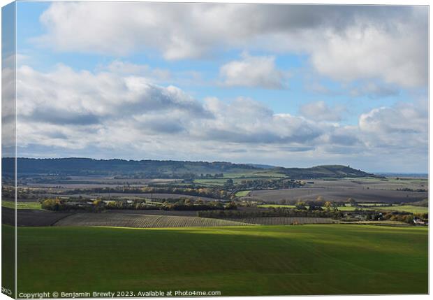 Dunstable Downs Canvas Print by Benjamin Brewty