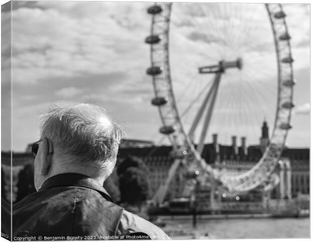 Taking In The Views Canvas Print by Benjamin Brewty