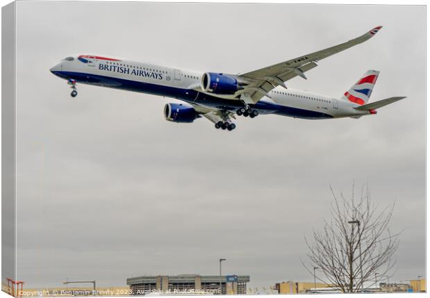 British Airways  Canvas Print by Benjamin Brewty