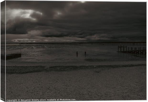 Southend On Sea Street Photography Canvas Print by Benjamin Brewty