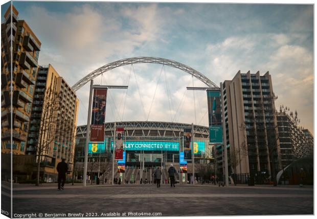 Wembley Stadium  Canvas Print by Benjamin Brewty