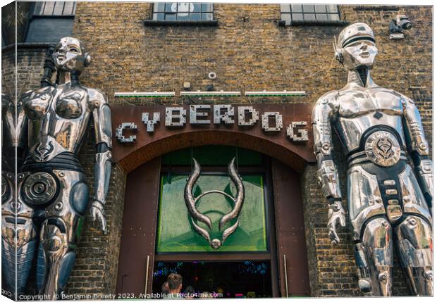 Cyberdog Camden Canvas Print by Benjamin Brewty