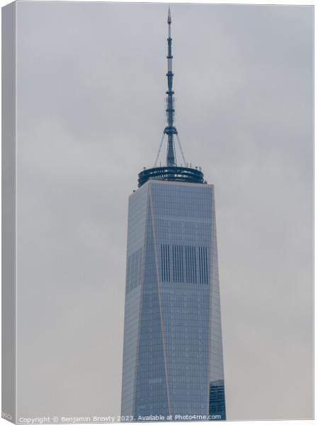 One World Trade Centre Canvas Print by Benjamin Brewty