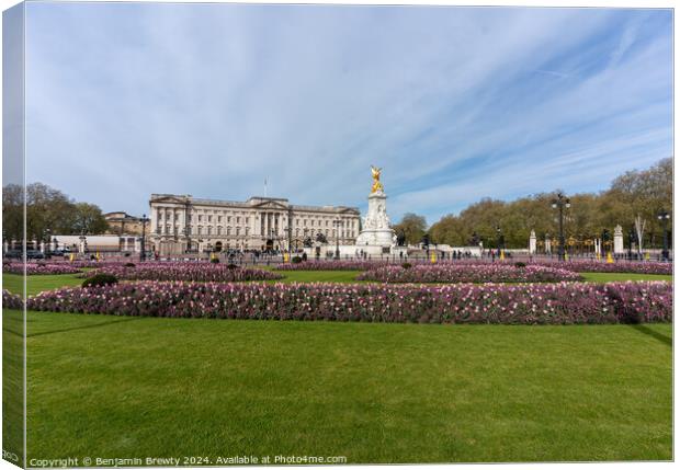 Buckingham Palace Grounds Canvas Print by Benjamin Brewty