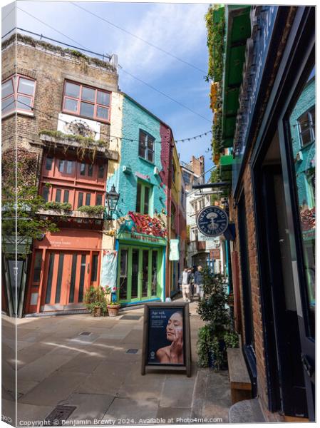 Neals Yard Canvas Print by Benjamin Brewty