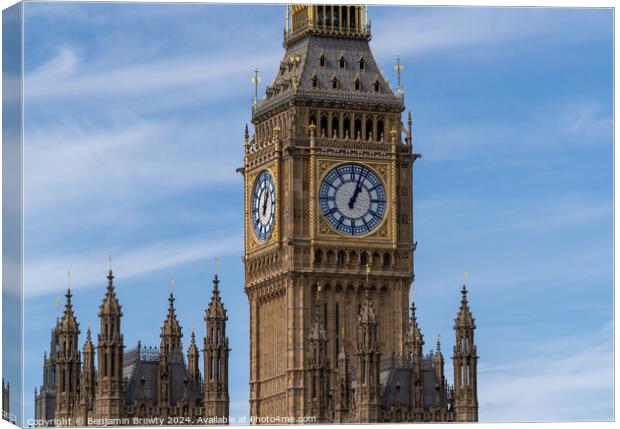 Big Ben Canvas Print by Benjamin Brewty