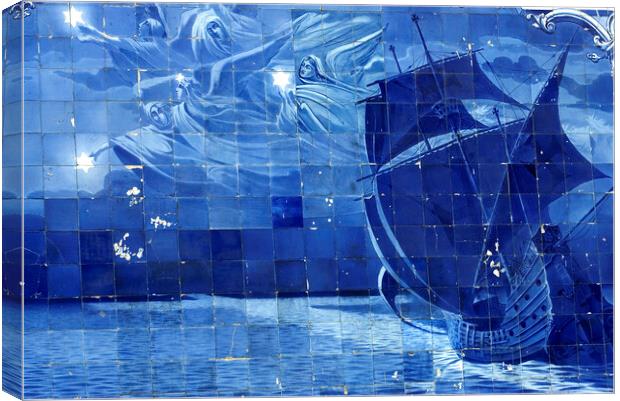 Azulejos Canvas Print by Fabrizio Troiani