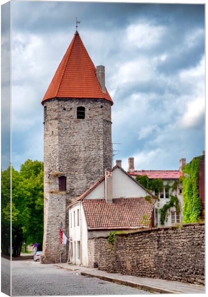 Plate Tower Canvas Print by Fabrizio Troiani