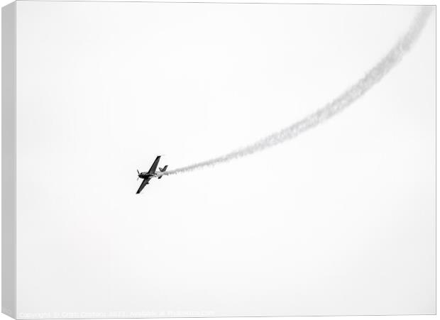 Minimalist  acrobatic aircraft Canvas Print by Cristi Croitoru