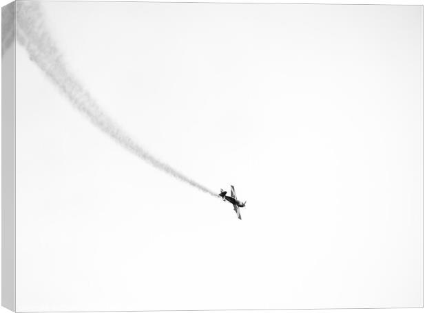 Minimalist  acrobatic aircraft Canvas Print by Cristi Croitoru