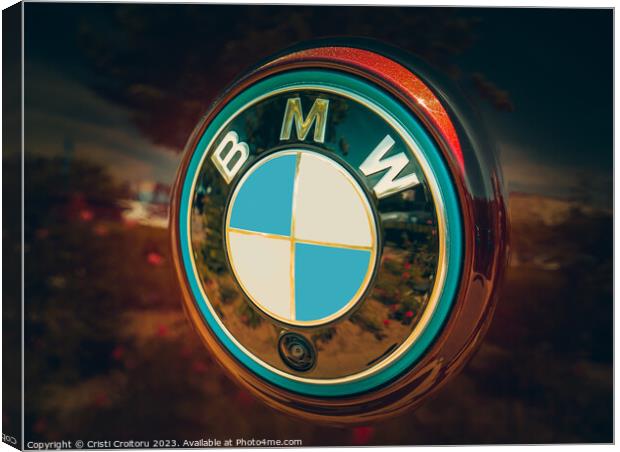 BMW logo. Canvas Print by Cristi Croitoru