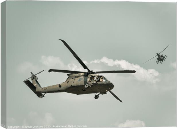 Sikorsky UH-60 Black Hawk Canvas Print by Cristi Croitoru