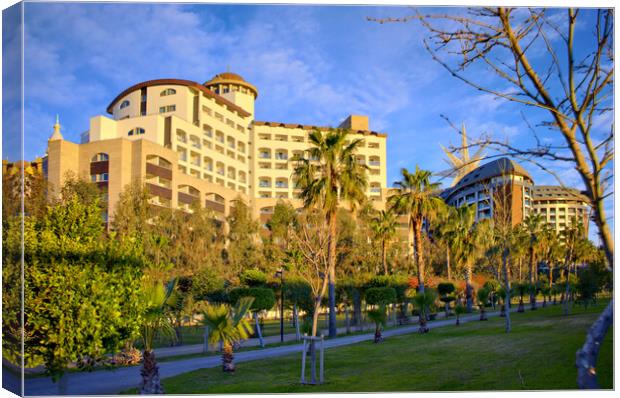 Hotel Alaya Antalya Turkey Canvas Print by Steve Smith