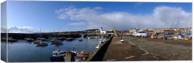 Scarborough Inner Pier Panoramic Canvas Print by Steve Smith