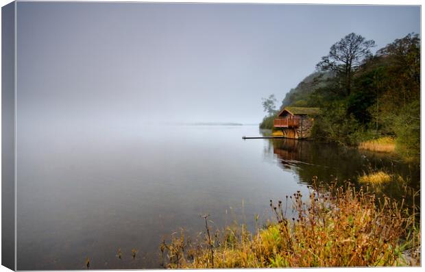 Misty Ullswater Canvas Print by Steve Smith