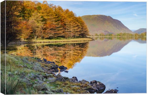 Serenity by Buttermere Canvas Print by Steve Smith