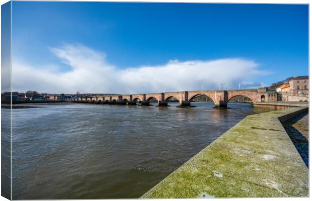 The Ancient Beauty of Berwick Bridge Canvas Print by Steve Smith