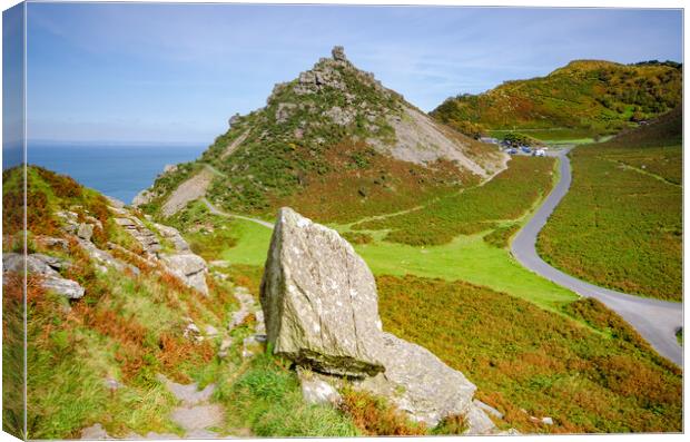 The Valley Of The Rocks Canvas Print by Steve Smith