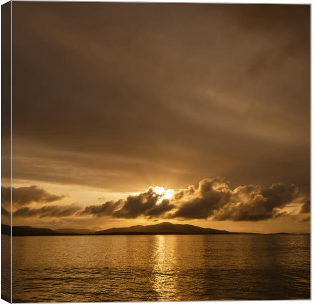 Hebridean Sunrise Canvas Print by Steve Smith