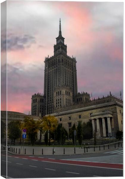 Palace of Culture and Science Canvas Print by Steve Smith