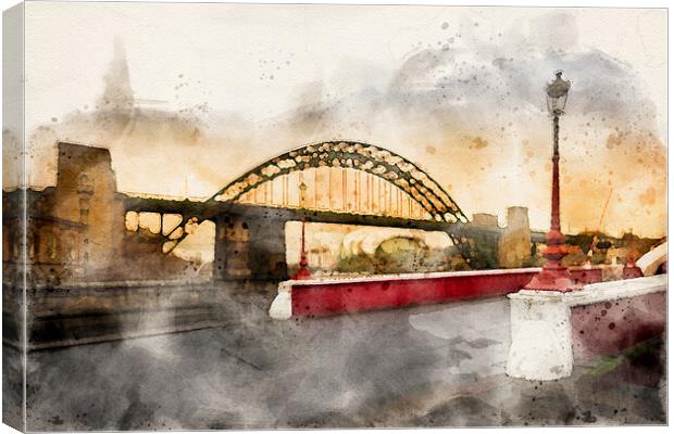 Newcastle Upon Tyne Canvas Print by Steve Smith