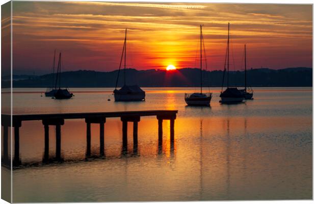 Ammersee, Germany Canvas Print by Steve Smith