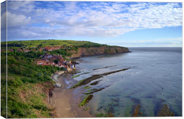 Robin Hoods Bay North Yorkshire Canvas Print by Steve Smith