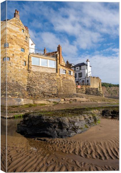 Robin Hoods Bay In Summer Canvas Print by Steve Smith