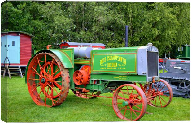 Rock Island Plow Co Tractor Canvas Print by Steve Smith