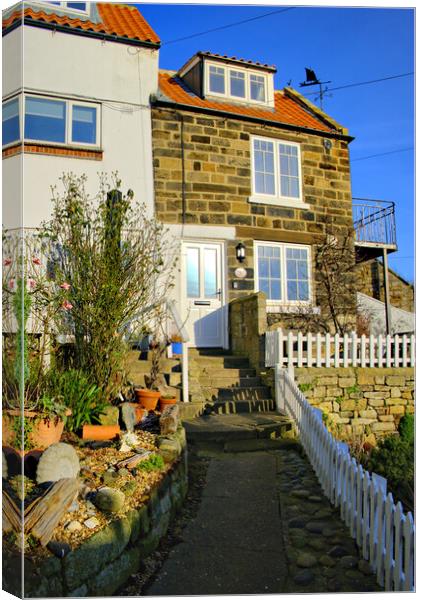 Runswick Bay North Yorkshire Canvas Print by Steve Smith