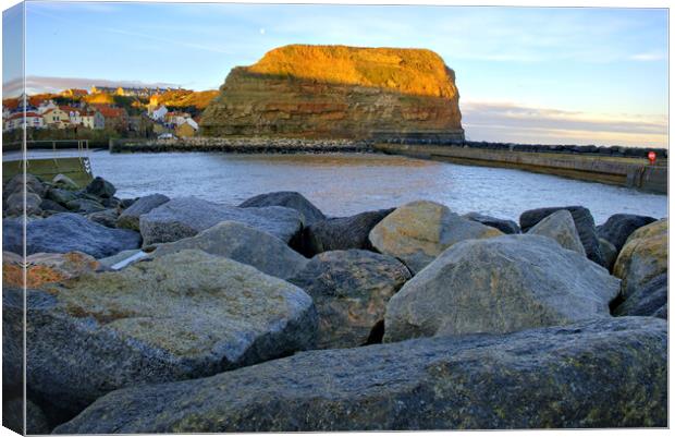 Staithes North Yorkshire Canvas Print by Steve Smith