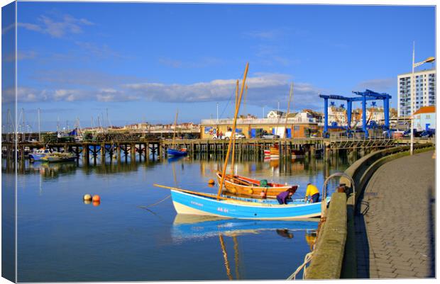 Bridlington Harbour Canvas Print by Steve Smith