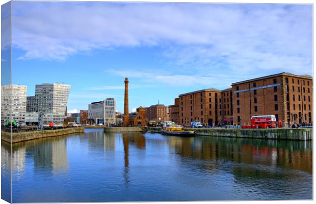 Royal Albert Docks Liverpool Canvas Print by Steve Smith