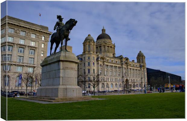 Regal Tribute at Pier Head Canvas Print by Steve Smith