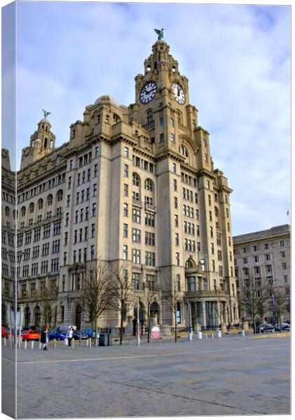 Iconic Landmark of Liverpool Canvas Print by Steve Smith