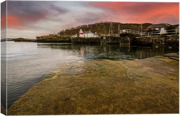 The Crinan Canal Canvas Print by Steve Smith