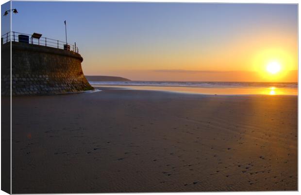 Majestic Sunrise at Filey Canvas Print by Steve Smith