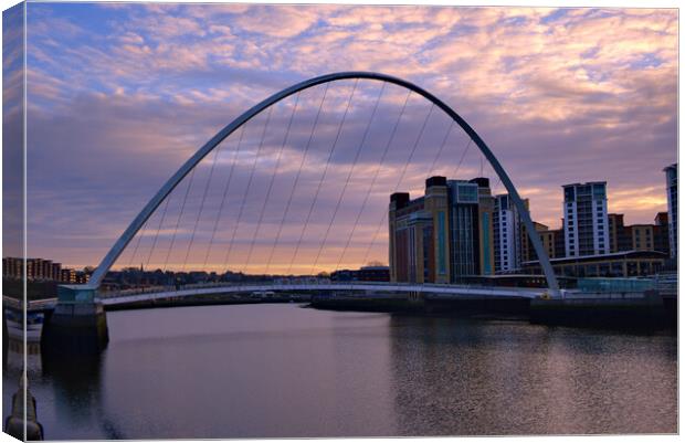 Millennium Bridge Gateshead Canvas Print by Steve Smith