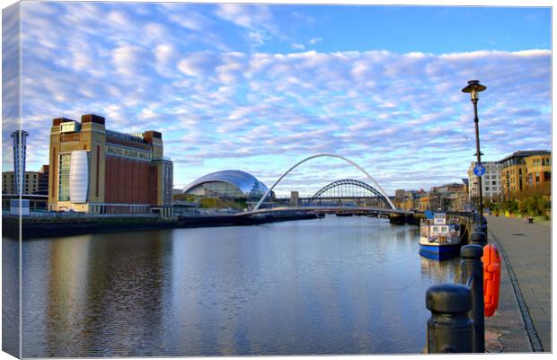 Newcastle Quayside Canvas Print by Steve Smith