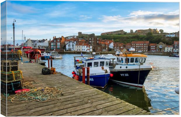 Whitby Fishing Canvas Print by Steve Smith