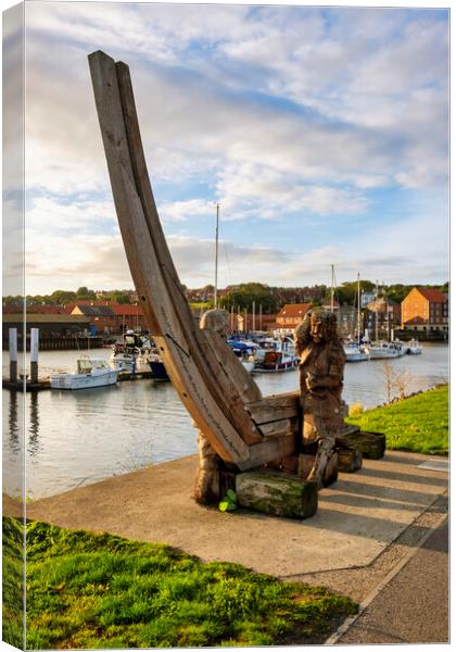 Fishermen Memorial Canvas Print by Steve Smith