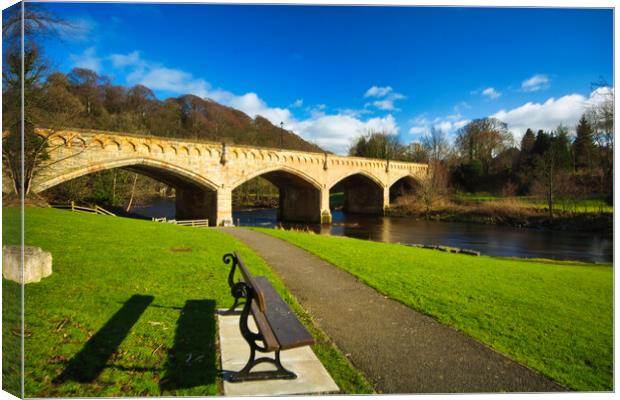 Mercury Bridge Richmond Yorkshire Canvas Print by Steve Smith