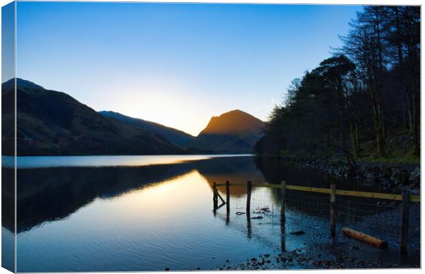 Buttermere Lake District Canvas Print by Steve Smith